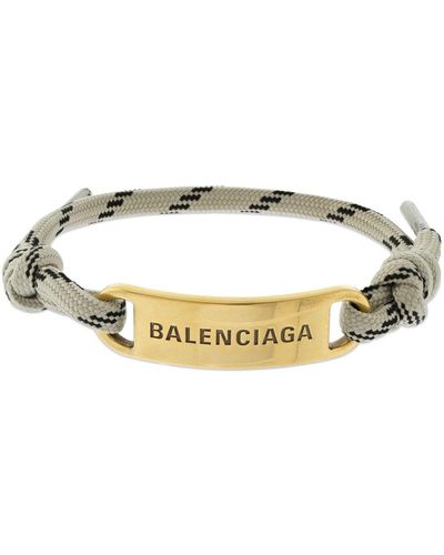 Balenciaga Bracelet Avec Plaque - Métallisé
