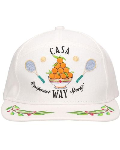 Casablancabrand Baseballkappe Aus Baumwolle "casa Way" - Weiß