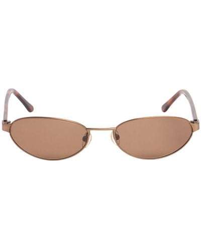 Velvet Canyon Musettes oval metal sunglasses - Marrone