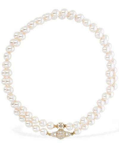 Vivienne Westwood Zweireihige Perlenkette "graziella" - Mehrfarbig