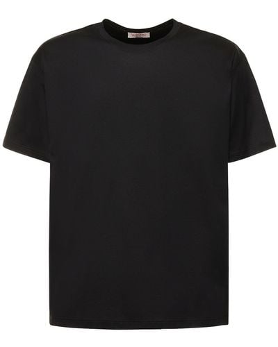 Valentino コットンジャージーtシャツ - ブラック