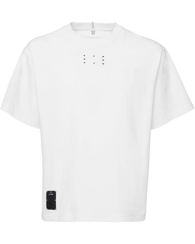 McQ T-shirt "icon Zero" In Cotone Con Ricamo - Bianco