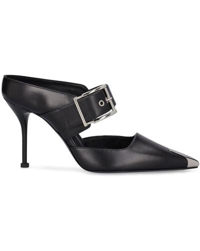 Alexander McQueen Zapatos de tacón de piel 90mm - Negro