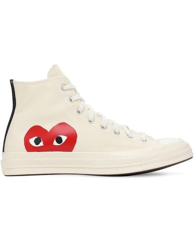 COMME DES GARÇONS PLAY Sneakers "play Converse" In Cotone - Bianco