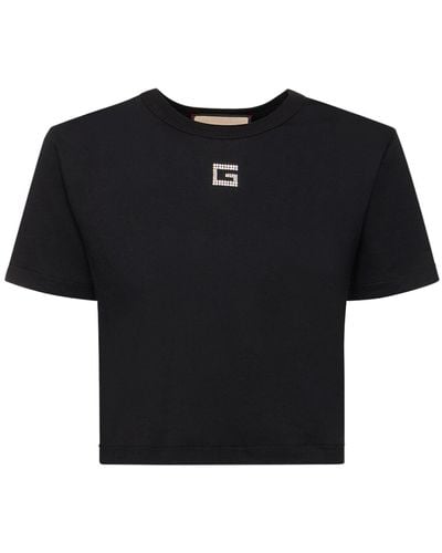 Gucci コットンジャージーtシャツ - ブラック