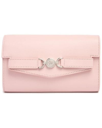 Versace Mini Leather Clutch - Pink