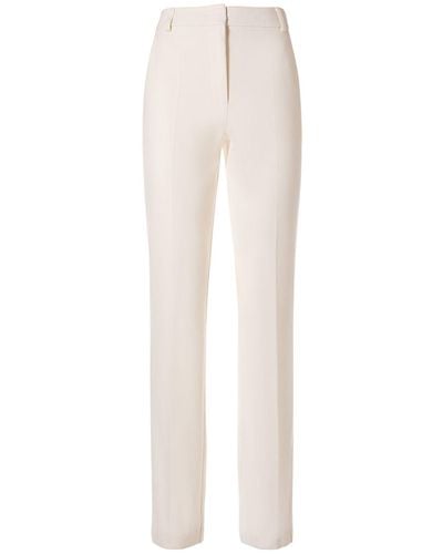 Sportmax Pantalon droit en jersey de coton pontida - Blanc