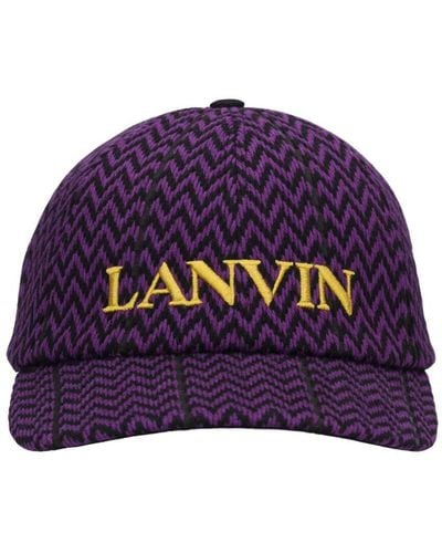 Lanvin Canvas Baseball Hat - Purple