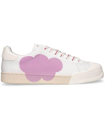 Marni Dada Bumper Leather Low Top Trainers - Pink