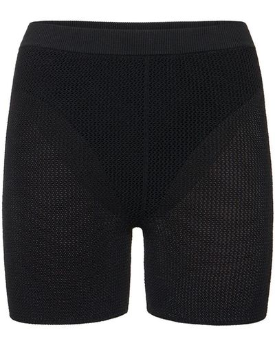 Live The Process Nyx Knitted High Waist Shorts - Black