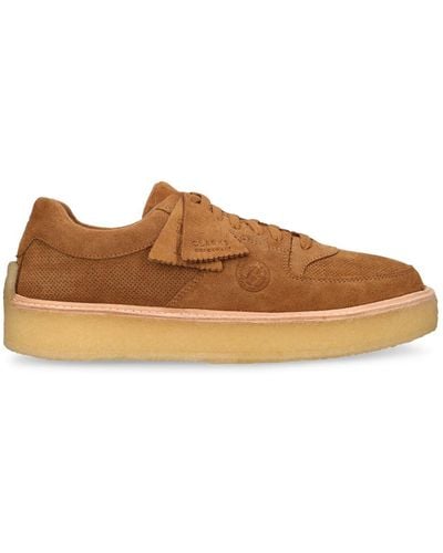 Clarks Sandford Suede Lace-Up Shoes - Brown