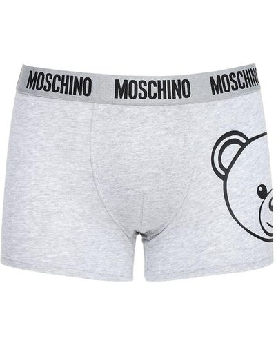 Moschino Big Bear コットンジャージーボクサーブリーフ - グレー