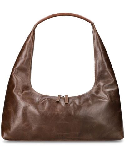 Marge Sherwood Large Hobo Leather Shoulder Bag - Brown