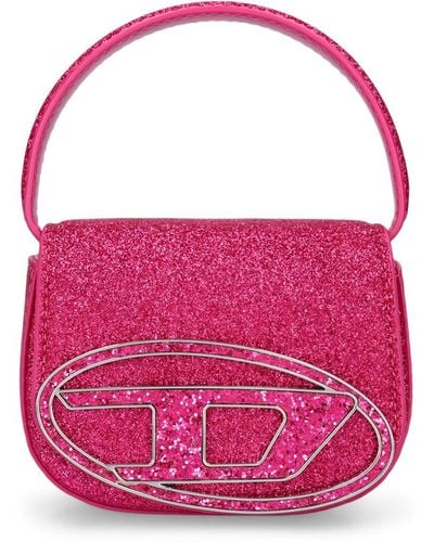 DIESEL Xs 1Dr Glittered Top Handle Bag - Pink