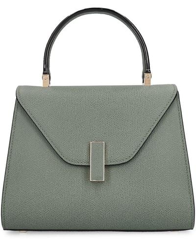Valextra Mini Iside Grained Leather Bag - Green