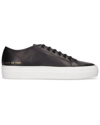 Common Projects Tournat Super Low Leather Sneakers - Black