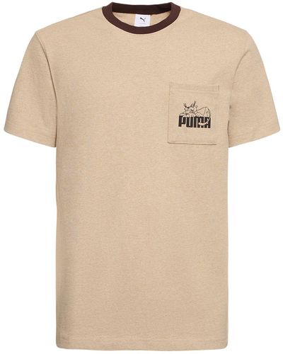 PUMA Noah Pocket T-Shirt - Natural