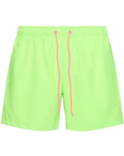 Sundek Stretch Waist Quick Dry Swim Shorts - Green