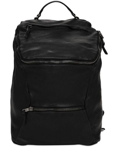 Giorgio Brato Leather Backpack - Black