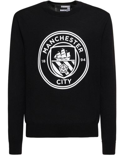 DSquared² Crest Wool Sweatshirt - Black
