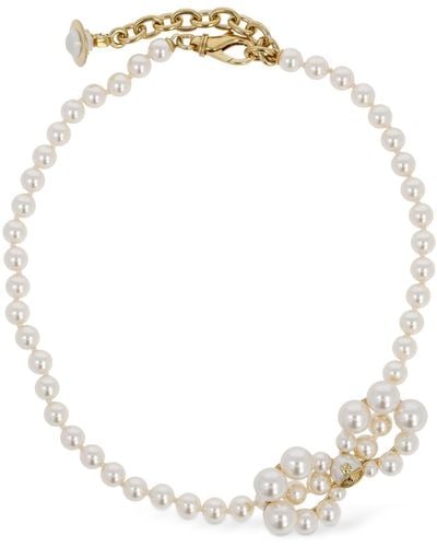 Vivienne Westwood Choker en fausses perles viviana - Neutre