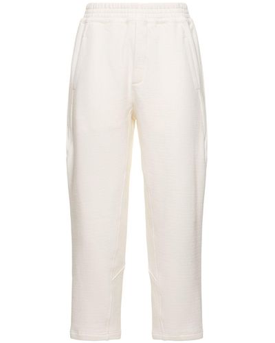 The Row Koa Cotton Blend Jersey Sweatpants - White