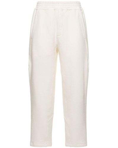 The Row Pantalon en jersey de coton mélangé koa - Blanc