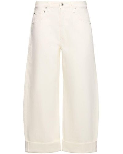 Citizens of Humanity Ayla Mid Rise Cropped baggy Jeans - Natural