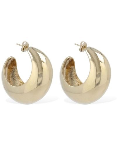Isabel Marant Shiny Crescent Big Hoop Earrings - Metallic