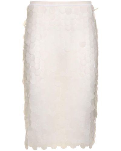 16Arlington Delta Round Sequined Skirt - White