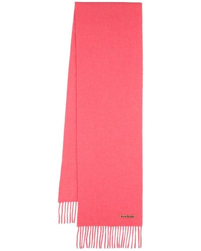 Acne Studios Bufanda con aplique del logo - Rosa