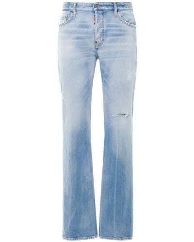 DSquared² Jeans de denim de algodón - Azul