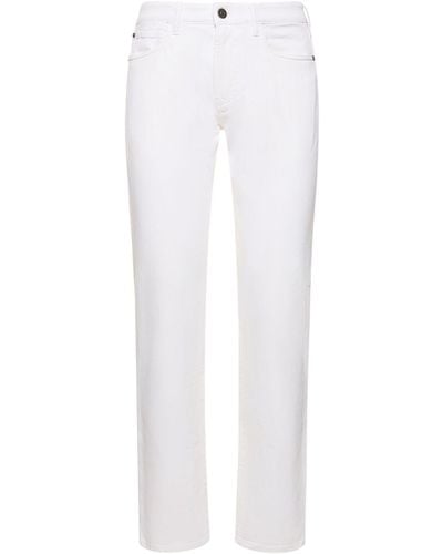 Loro Piana 5 Pocket Gart Dyed Denim Trousers - White
