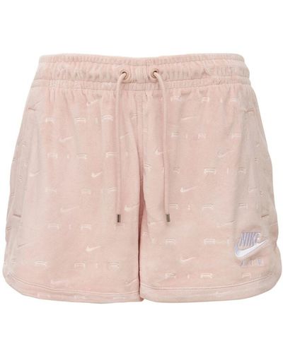 Nike Shorts In Velluto - Rosa
