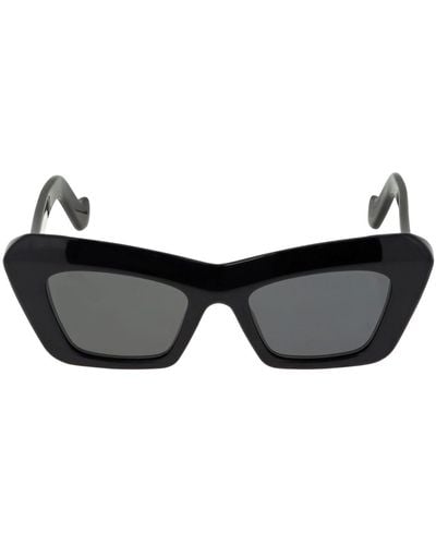 Loewe Bold Cat-eye Acetate Sunglasses - Black