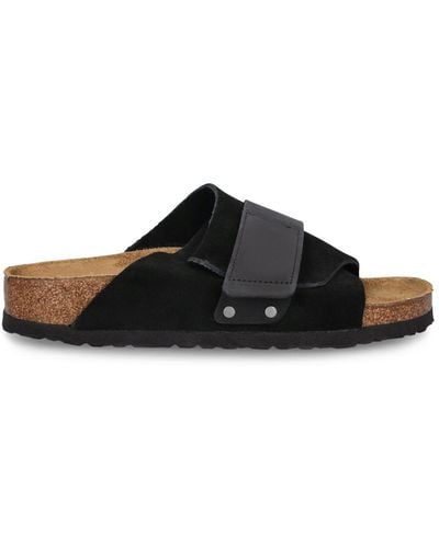 Birkenstock Kyoto Suede Sandals - Black