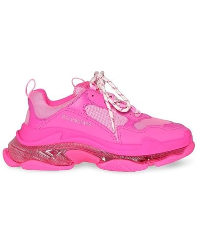 Balenciaga Triple S Chunky Sneakers - Pink