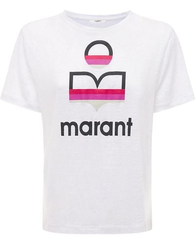 Isabel Marant Zewel Logo Printed T-shirt - White