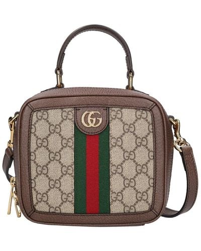Gucci Mini Ophidia gg Canvas Top Handle Bag - Multicolor