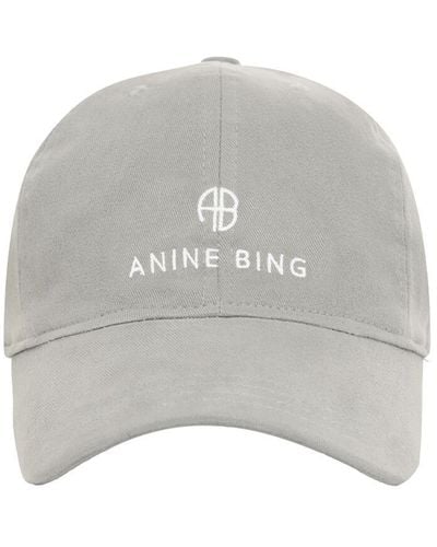 Anine Bing Baseballkappe Aus Baumwolle "jeremy" - Grau