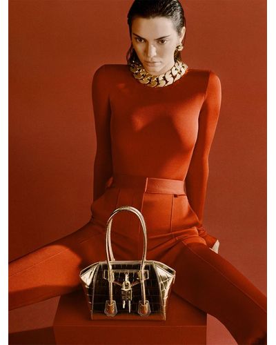 Givenchy Open Back Viscose Knit Bodysuit - Red