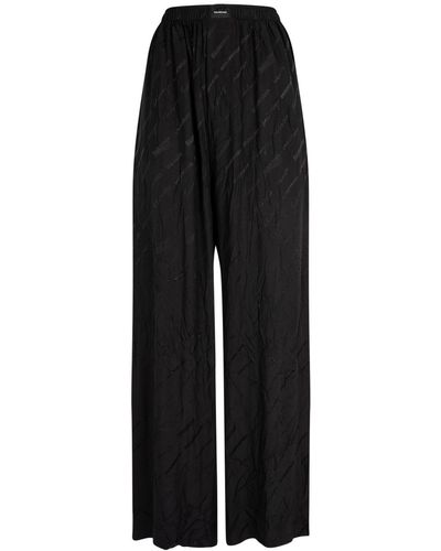 Balenciaga Pantalones con jacquard - Negro