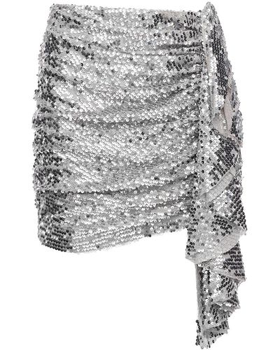 In the mood for love Emely Sequined Skirt - Metallic