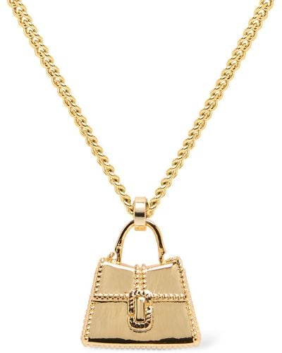 Marc Jacobs St Marc Cubic Zirconia Pendant Necklace - Metallic