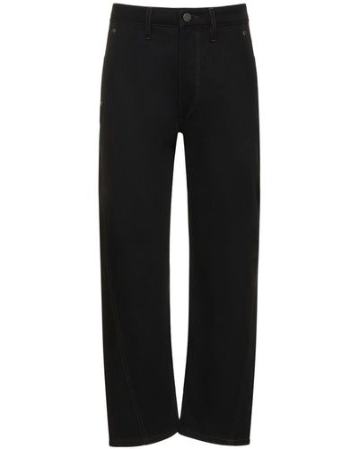 Lemaire Twisted Cotton Trousers - Black
