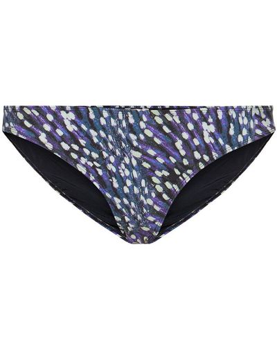 Isabel Marant Saly Floral Bikini Bottom - Blue