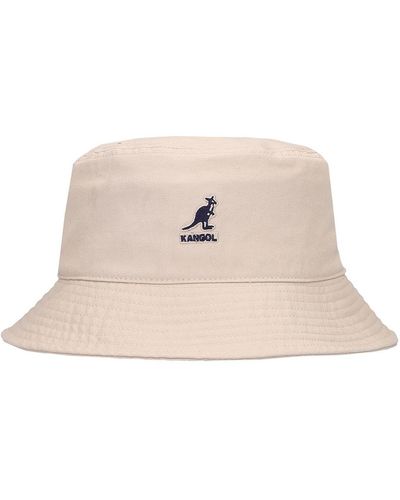 Kangol Washed Cotton Bucket Hat - Natural