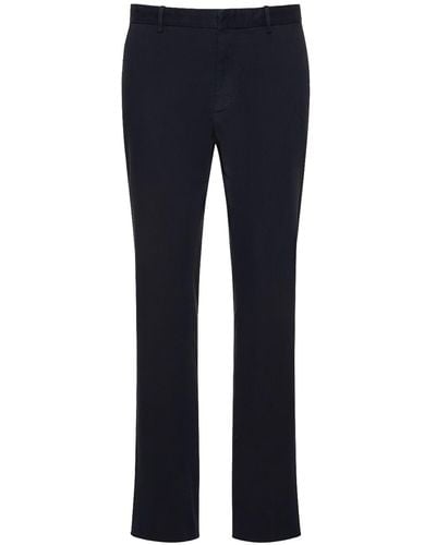 Zegna Premium Cotton Pants - Blue