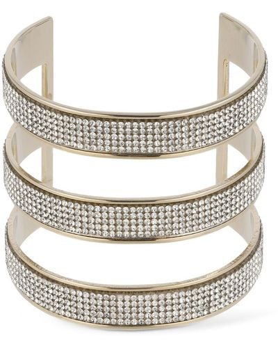 Rosantica Astoria Crystal Cuff Bracelet - Metallic