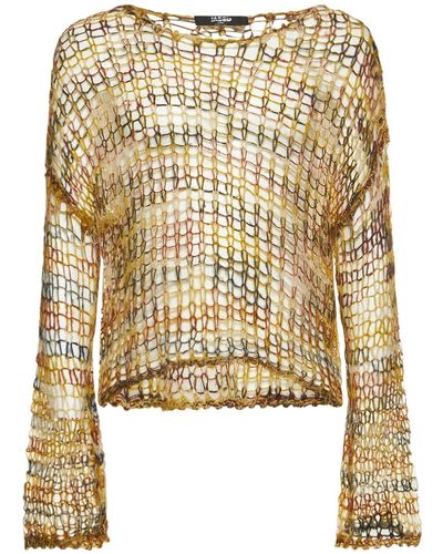 Jaded London Ambra Ombre Twisted Knit Jumper - Natural